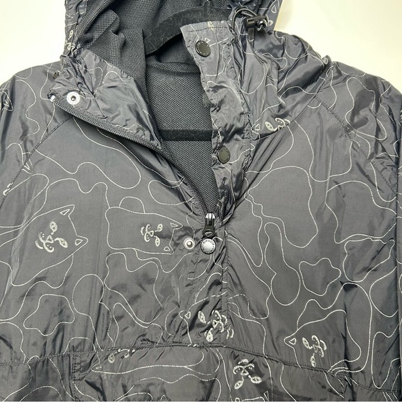 RipnDip black cat Nermal anorak windbreaker jacket hooded size large skater punk - Picture 5 of 11